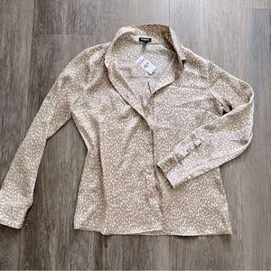 Express Silky Button Up - NWT